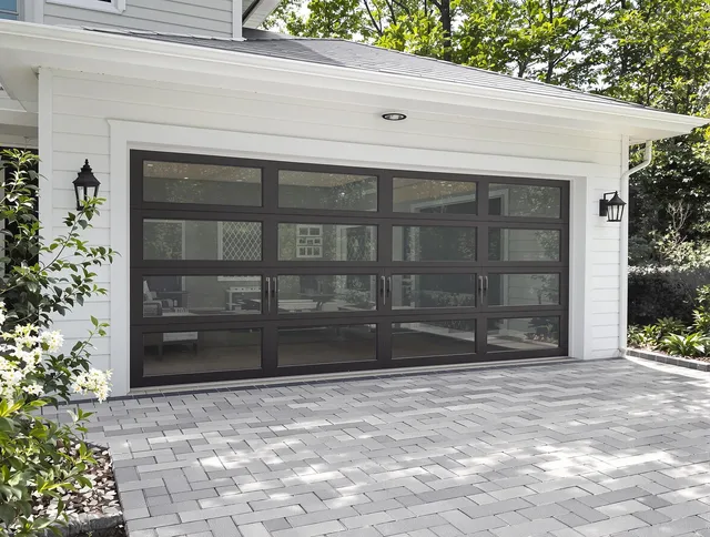 Copley Garage Door Repair design specialist presenting custom garage door options to Copley homeowner