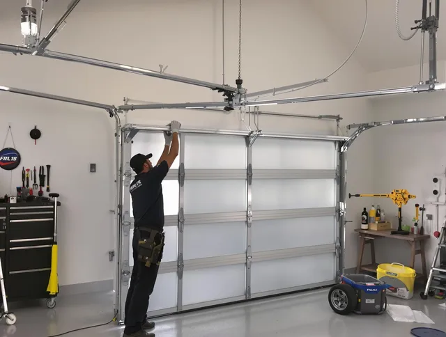 Copley Garage Door Repair certified team performing precision garage door installation in Copley