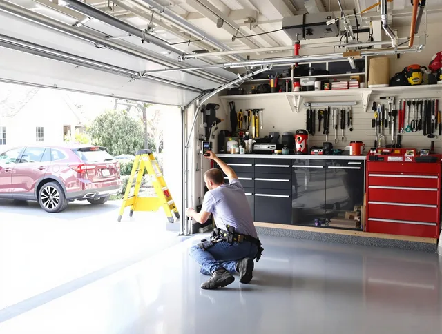 Local garage door repair service by Copley Garage Door Repair in Copley