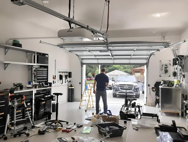Garage door opener installation by Copley Garage Door Repair in Copley
