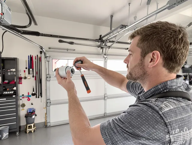 Garage door opener repair service by Copley Garage Door Repair in Copley